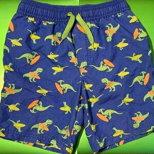 Carter's Blue Dinosaur Surf Swim Trunks
